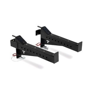 Titan Fitness X-3 Series Spotter Arms, 1,000 LB Black Safety Catches, Fits 3-in x 3-in 11-GA Steel Tubes
