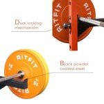 RitFit Spotter Arms Power Cage Attachment, Squat Rack Safety Bars for Power Rack, Safety Squat Bar Attachment for Home Gym