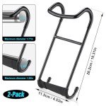 TOBWOLF Dumbbell Spotter Hooks Hangers, Heavy Power Dumbbells Rack Attachments for Dumbbell Bench Press Hold Up 225LB, Safety Connector Perfect for Hanging Dumbbells to Barbells for Chest Workout