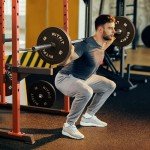 RitFit Spotter Arms Power Cage Attachment, Squat Rack Safety Bars for Power Rack, Safety Squat Bar Attachment for Home Gym