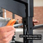 FringeSport 2x3 inch Safety Spotter Arms Attachment (Pair), Squat Rack Support for Back Squats & Bench Press Assistance, Weight Bench Safety, Spotter Arms Compatible with Squat Rack with 5/8" Holes