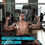 TOBWOLF Dumbbell Spotter Hooks Hangers, Heavy Power Dumbbells Rack Attachments for Dumbbell Bench Press Hold Up 225LB, Safety Connector Perfect for Hanging Dumbbells to Barbells for Chest Workout