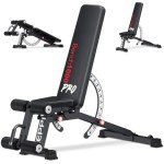Keppi 1200LB Weight Bench, Heavy Duty Bench1000 PRO Adjustable Workout Bench Press Set for Home Gym Strength Training, Removable Foot Catch for Incline Flat Decline Sit Up Bench for Full Body Fitness