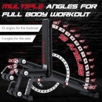 Keppi 1200LB Weight Bench, Heavy Duty Bench1000 PRO Adjustable Workout Bench Press Set for Home Gym Strength Training, Removable Foot Catch for Incline Flat Decline Sit Up Bench for Full Body Fitness