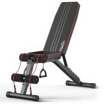 FitinOne Adjustable Weight Bench, Workout Bench for Home Gym, Multi-Functional Adjustable Weight Bench, Sturdy Durable Folding Weight Bench for Full Body, 660 LBS Capacity