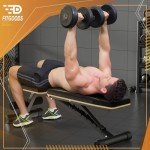 FitGoods Adjustable Weight Bench - Heavy-Duty Foldable Workout Bench for Home Gym, 660 LBS Capacity, Incline & Decline, Multi-Position Strength Training Bench, Compact Storage