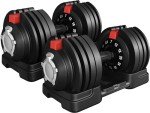 Yaheetech 50 lb Adjustable Dumbbell Set