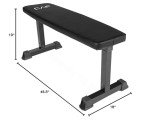 CAP Barbell Flat Weight Bench, Black