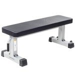 Sportsoul Flat Weight Bench Heavy Duty Fitness Bench For Weight Training, Home Gym Bench, Weightlifting and Strength Training, Upgraded Breathable Leathaire Bench Material