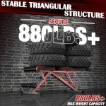 Weight Bench for Home Gym, Adjustable Multi-purpose Workout Bench Press, 880 Lb Stable Decline Incline Bench for Full Body Exercise, 3 Sec Fast Folding Strength Training Sit up Bench