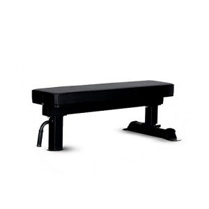 Flat Bench [Bells of Steel] Flat Weight Bench, Workout Bench for Home Gym, Commercial Grade Powerlifting Flat Weight Bench, 12-Gauge Steel, 4in Thick Pad Gym Bench, 1000lb Capacity