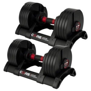 Adjustable Dumbbell Weight Set by Core Fitness®
