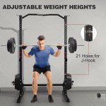 DONOW Olympic Weight Bench with Squat Rack Adjustable Workout Bench with Rack for Bench Press Home Gym Equipment