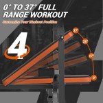 XDDIAS Weight Bench, 6 In 1 Bench Press Squat Rack Weight Bench With Leg Extension And Leg Curl, Weight Benches For Home Gym With Preacher Pad, Full Body Flat Incline Bench For Weight Lifting