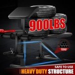 OPPSDECOR Adjustable Weight Bench Set with Leg Extension and Leg Curl, 900LBS Heavy Duty Profesional Bench Press Set with Squat Rack, Preacher Curl Strength Training Workout Benches for Home Gym