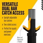 PowerTec Workbench Olympic Weight Bench Press for Home Gym WB-OB16 - Adjustable Workout Bench with 9 Horizontal, Vertical Positions, 7 Incline Positions, Decline - Fitness Equipment