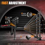 OPPSDECOR Adjustable Weight Bench Set with Leg Extension and Leg Curl, 900LBS Heavy Duty Profesional Bench Press Set with Squat Rack, Preacher Curl Strength Training Workout Benches for Home Gym