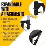 PowerTec Workbench Olympic Weight Bench Press for Home Gym WB-OB16 - Adjustable Workout Bench with 9 Horizontal, Vertical Positions, 7 Incline Positions, Decline - Fitness Equipment