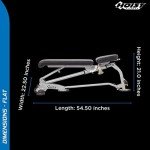 HOIST Fitness Weight Bench, 7-Position Adjustable Multi-Position Full-Body Strength Training Bench for Flat, Incline & Decline Workouts with Fast, Space-Saving Folding