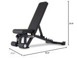 Rep Fitness Adjustable Bench – AB-3000 FID – Flat/Incline/Decline (Matte Blk)