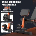 XCHIEF Adjustable Weight Bench - 1000 LBS Heavy Duty Foldable Workout Bench Press with Leg Extension and Preacher Pad, Flat/Incline/Decline, Sit Up Bench for Full Body Strength Training at Home Gym (Upgrade 1000LBS)