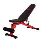 UFC DELUXE FID Weight Bench - Multi-Position Adjustable Backrest and Seat, Decline, Flat, Incline Bench, Heavy-Duty Construction, Optimal Padding for Home Gym Strength Training