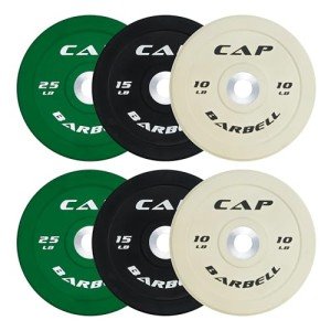 CAP Barbell 100 lb Olympic Bumper Plate Set