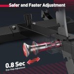 FLYBIRD Weight Bench, 1200lbs Capacity Adjustable Workout Bench with Detachable Headrest and Leg Support, Vertical Storage Space-Saving Exercise Bench for Home Gym- FB3000