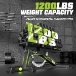 UNIRAY Weight Bench, Workout Bench for Home Gym with 1200 LBS Capacity, Adjustable Weight Bench with Heavy Duty Leg Extension and Preacher Pad, Gym Bench Incline Flat Decline for Bench Press Full Body Strength Training