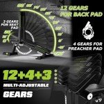 UNIRAY Weight Bench, Workout Bench for Home Gym with 1200 LBS Capacity, Adjustable Weight Bench with Heavy Duty Leg Extension and Preacher Pad, Gym Bench Incline Flat Decline for Bench Press Full Body Strength Training