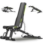 UNIRAY Weight Bench, Workout Bench for Home Gym with 1200LBS Weight Capacity, Adjustable Back/Seat/Foot Hook for Bench Press Strength Training, Gym Bench Level Incline Bench Exercise at Home