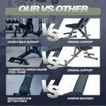 MAJOR FITNESS Adjustable Weight Bench, 1300LBS Capacity, 32 Positions for Strength Training, Bench Press, and Full-Body Workouts for Home or Garage Gym (Black)