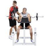 ANT MARCH Preacher Curl Weight Bench Seated Arm Isolated Barbell Dumbbell Biceps Station Home Gym Max load 450lLBS