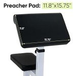 ZENY Preacher Curl Bench Arm Curl Weight Bench Weightlifting, Biceps Triceps Muscle Strength Training, Isolated Barbell Rack Stand Home Gym Equipment, Adjustable Height