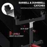 FAGUS H Adjustable Preacher Curl Bench, Strength Training Biceps Bench, Isolated Barbell Dumbbell Bicep Tricep Muscle Seated Bench, 440LBS Home Gym Fitness Equipment with Moving Wheels, Red