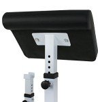 JungleA Adjustable Arm Preacher Curl Bench Machine w/Rack,Seated Arm Isolated Barbell Dumbbell Biceps Station for Home Gym Workout,Bicep Triceps Muscle Strength Training Weight Bench,550 Lbs Capacity