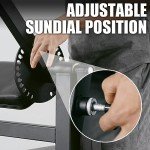 GMWD Bicep Tricep Curl Machine, 250LBS Plate Loaded Bicep Curls and Tricep Extension Machine, 2 in 1 Exercise Equipment for Home Gym Workout Station, Black