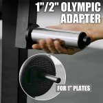 GMWD Bicep Tricep Curl Machine, 250LBS Plate Loaded Bicep Curls and Tricep Extension Machine, 2 in 1 Exercise Equipment for Home Gym Workout Station, Black