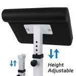 HomGarden Preacher Curl Weight Bench Adjustable for Arm Curling Strength Training, Isolated Barbell Dumbbell Bicep Tricep Muscle Seated Bench, 550LBS Home Gym Fitness Equipment