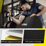 RitFit Preacher Pad, Portable Preacher Curl Pad, Used for The Exercise of Biceps and Triceps, Sturdy, Durable, and Space-Saving Bicep Exercise Support for Barbell and Dumbbell Workouts, Black