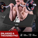 FAGUS H 2-IN-1 Preacher Curl Bench Hyperextension Roman Chair, Adjustable Strength Training Sit Up Gym Bench for Biceps Curl, Hyper Back Extension for Arms, Ab, Back and Glute Exercise Workouts, Red