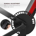 Soozier 2-in-1 Bicep Preacher Curl Bench with Adjustable Seat and Elbow Cushion, Plate Loaded Bicep Curl Machine & Tricep Extension Machine for Home Gym Workout