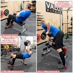 Valor Fitness Decline Sit Up Bench and Abdominal Slant Board - Ab Crunch, Core Muscle Training Exercise Workout Machine Ab Bench Home Gym Equipment