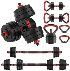 60LB Adjustable Dumbbell and Kettlebell Set