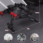 MERACH Ab Machine, Multi-Functional Adjustable Ab Trainer, Ab Workout Bench for Home Gym, Sit Up Machine for Abdominal, Exercise Chair for Full Body Workout