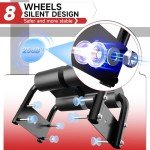 Bigzzia Ab Machine, Ab Workout Equipment Machine for Stomach Workout Foldable Abdominal Trainer for Home Gym Adjustable Ab Exercise Bench Crunch Machine for Core Abdomen, Red