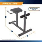 Marcy Adjustable Hyperextension Roman Chair / Exercise Hyper Bench JD-3.1 Dark grey