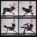 MERACH Ab Machine, Multi-Functional Adjustable Ab Trainer, Ab Workout Bench for Home Gym, Sit Up Machine for Abdominal, Exercise Chair for Full Body Workout