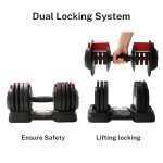 12-Level Adjustable Dumbbells Set - 52.5 LB