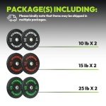 High-Bounce Olympic Bumper Plates - 100LB Set